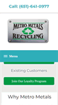 Mobile Screenshot of metrometalsrecycling.com